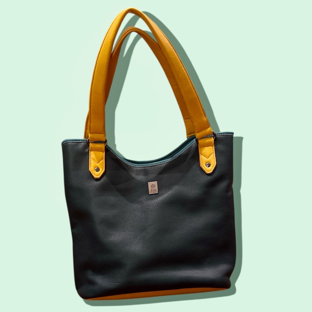 Brooklyn Industries NYC Deep Green & Yellow Shoulder Bag